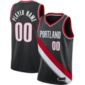 RedF Custom PT.Blazers Black 202021 Swingman Stitched Jerseys- Icon Edition