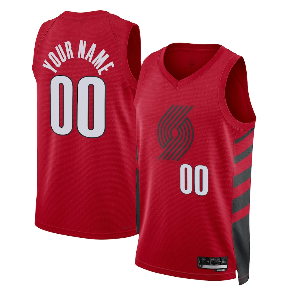 RedF Custom PT.Blazers Red 202223 Swingman Stitched Jerseys - Statement Edition