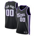 RedF Custom S.Kings Black Swingman Stitched Jerseys - Icon Edition