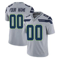 RedF Custom S.Seahawks Gray Limited Vapor Untouchable Home Game Any Name & Numbers Stitched Jerseys