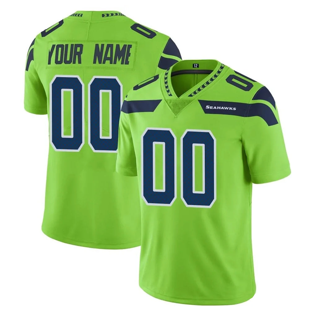 RedF Custom S.Seahawks Green Limited Color Rush Home Game Any Name & Numbers Stitched Jerseys