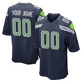 RedF Custom S.Seahawks Navy Home Game Any Name & Numbers Stitched Jerseys