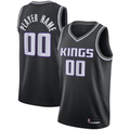 RedF Custom S.kings Black Swingman Stitched Jerseys - Statement Edition