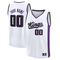 RedF Custom S.kings White Fast Break Stitched Jerseys - Association Edition