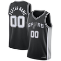 RedF Custom SA.Spurs Black Fast Break Replica Jerseys - Statement Edition