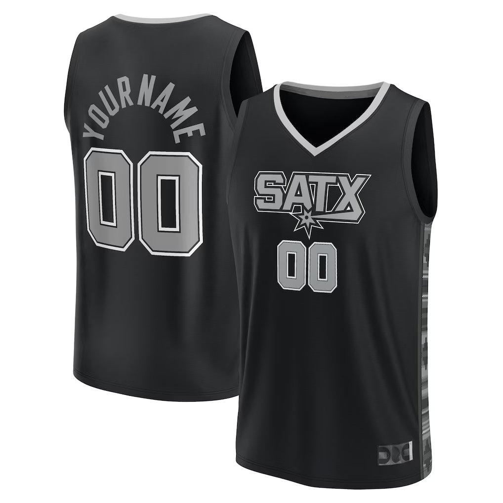 RedF Custom SA.Spurs Black 202223 Swingman Jerseys - Statement Edition£¨¸±±¾£©