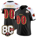 RedF Custom SF.49ers Black-White Limited 80th Rivalries Collection Home Game Any Name & Numbers Stitched Jerseys