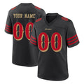 RedF Custom SF.49ers Black Rivalries Collection Home Game Any Name & Numbers Stitched Jerseys