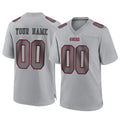 RedF Custom SF.49ers Gray Atmosphere Fashion Home Game Any Name & Numbers Stitched Jerseys