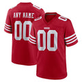 RedF Custom SF.49ers Red Game Home Any Name & Numbers Stitched Jerseys
