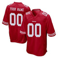 RedF Custom SF.49ers Red Home Game Any Name & Numbers Stitched Jerseys