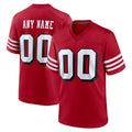 RedF Custom SF.49ers Red Limited Alternate Vapor Home Game Any Name & Numbers Stitched Jerseys