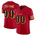 RedF Custom SF.49ers Red Rivalries Vapor Limited Home Game Any Name & Numbers Stitched Jerseys