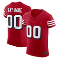 RedF Custom SF.49ers Scarlet Alternate Vapor F.U.S.E. Elite Stitched Jerseys