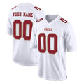 RedF Custom SF.49ers White Fashion Home Game Any Name & Numbers Stitched Jerseys