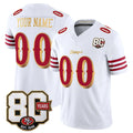 RedF Custom SF.49ers White Limited 80th Rivalries Collection Home Game Any Name & Numbers Stitched Jerseys