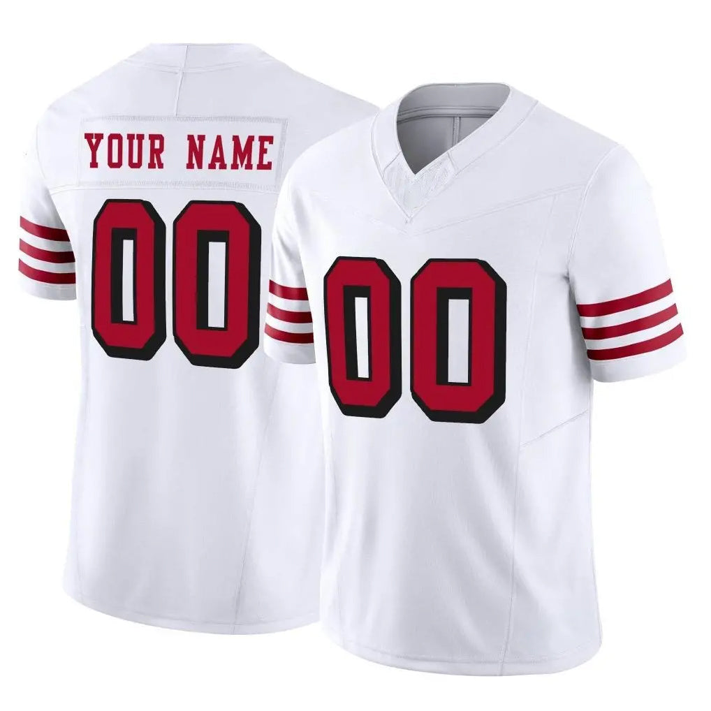 RedF Custom SF.49ers White Limited Alternate Vapor F.U.S.E. Home Game Any Name & Numbers Stitched Jerseys