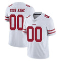 RedF Custom SF.49ers White Limited Vapor Untouchable Home Game Any Name & Numbers Stitched Jerseys