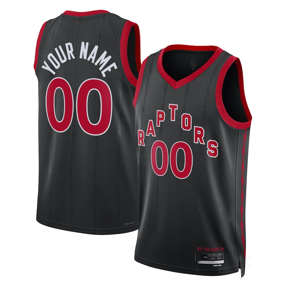 RedF Custom T.Raptors Black 202223 Swingman Jerseys - Statement Edition