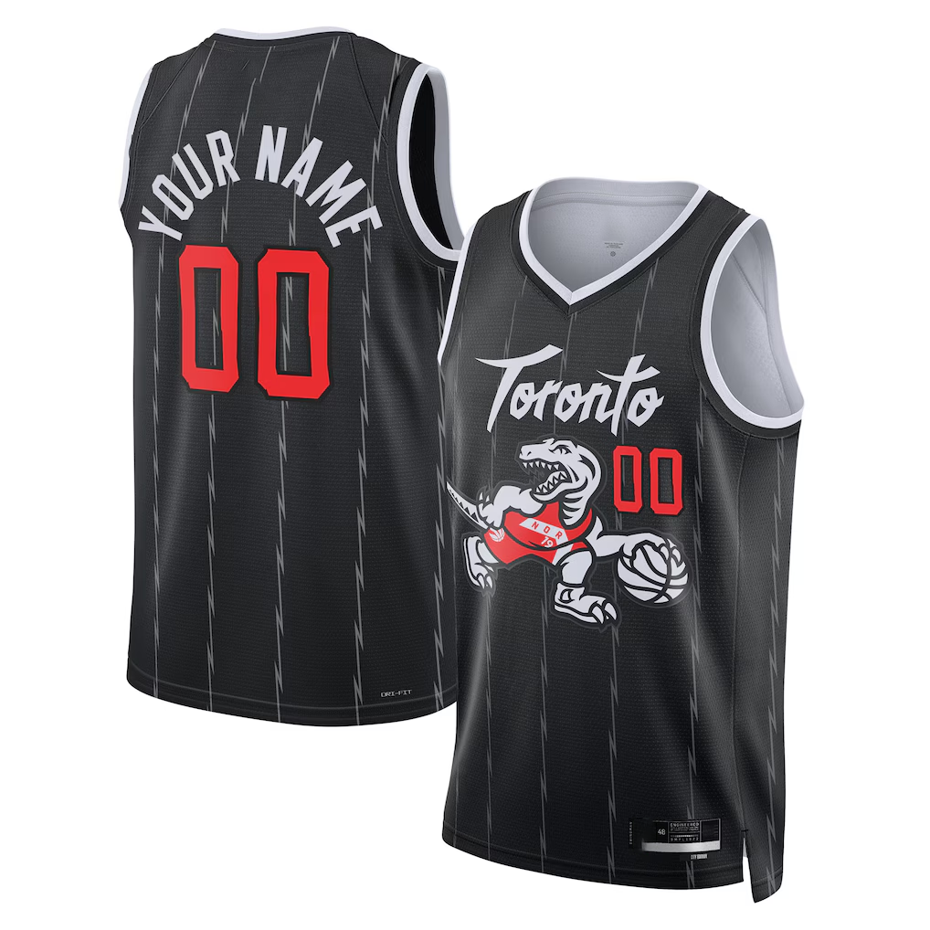 RedF Custom T.Raptors Black 202526 City Edition Swingman Jerseys