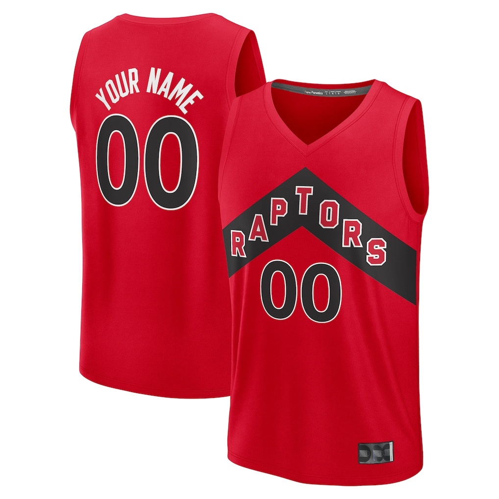 RedF Custom T.Raptors Red Fast Break Jerseys - Icon Edition