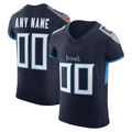 Pkot Custom T.Titans Navy Vapor F.U.S.E. Elite Stitched Jerseys