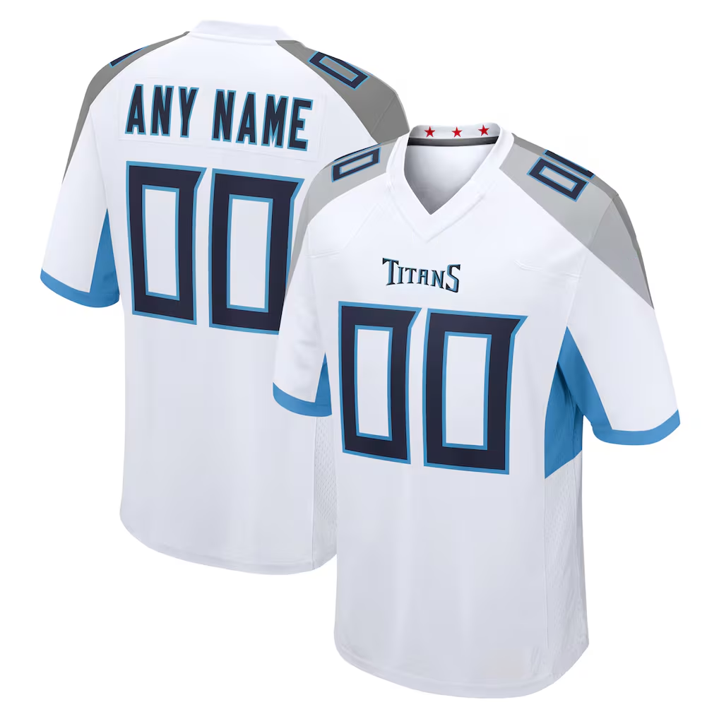 Pkot Custom T.Titans White Game Stitched Jerseys
