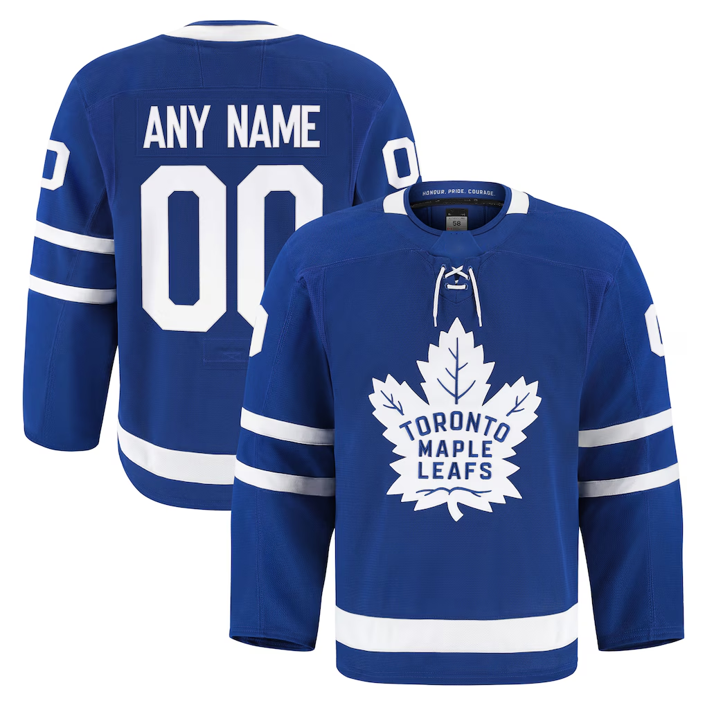 RedF Custom TM.Leafs Blue Home Authentic Pro Jerseys