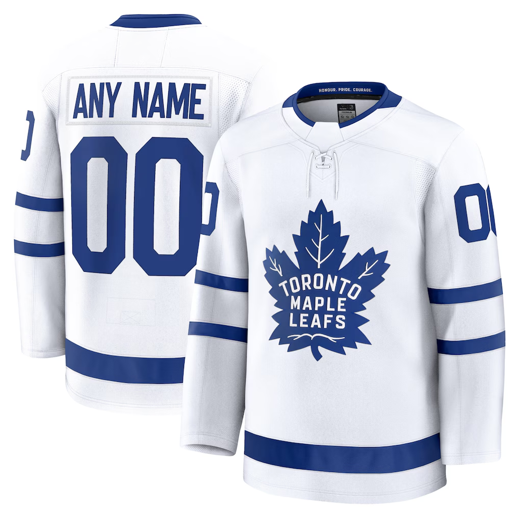 RedF Custom TM.Leafs White Away Premium Jerseys