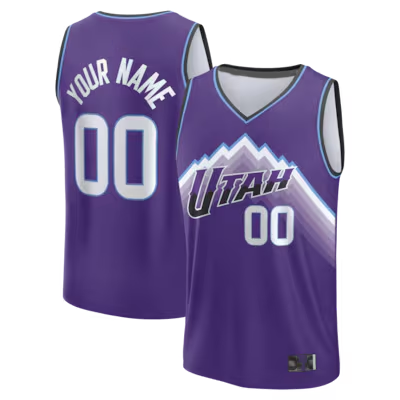 RedF Custom U.Jazz Purple Fast Break Replica Custom Stitched Jerseys - Icon Edition