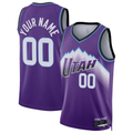 RedF Custom U.Jazz Purple Swingman Stitched Jerseys - Icon Edition