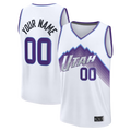 RedF Custom U.Jazz White Fast Break Replica Stitched Jerseys - Association Edition