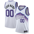 RedF Custom U.Jazz White Swingman Stitched Jerseys - Association Edition
