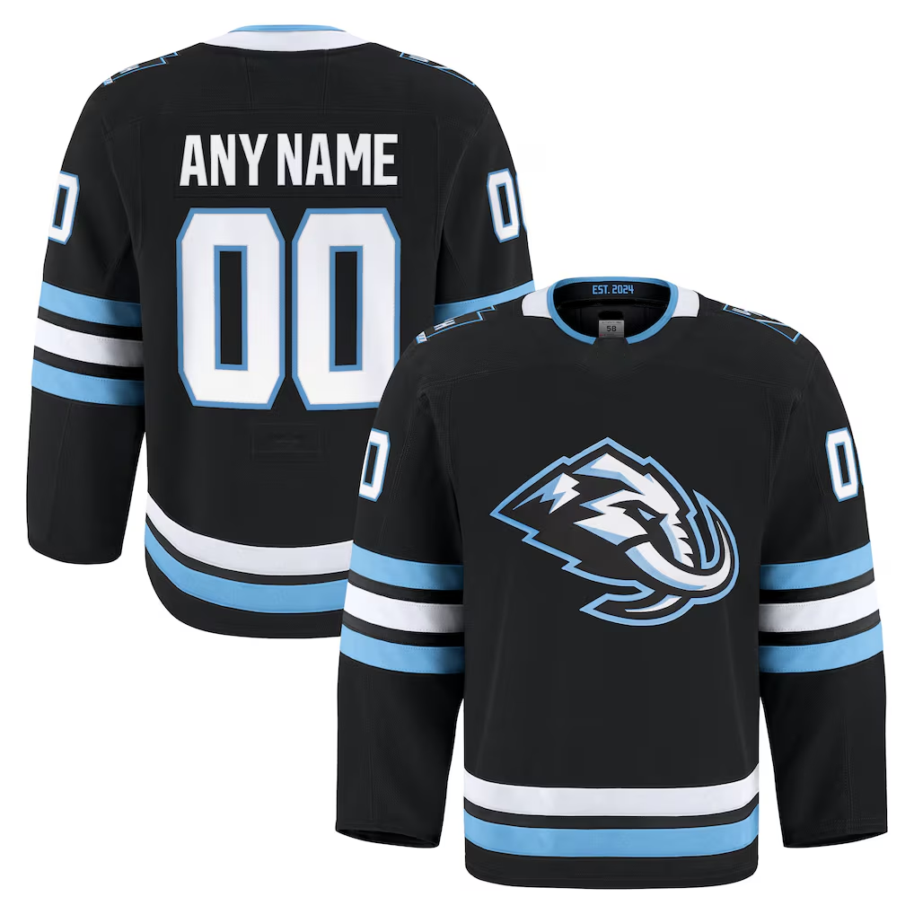 RedF Custom U.Mammoth Black Home Authentic Pro Jerseys