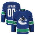 RedF Custom V.Canucks Blue Home Authentic Pro Jerseys