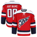 RedF Custom W.Capitals Red Alternate Authentic Pro Jerseys