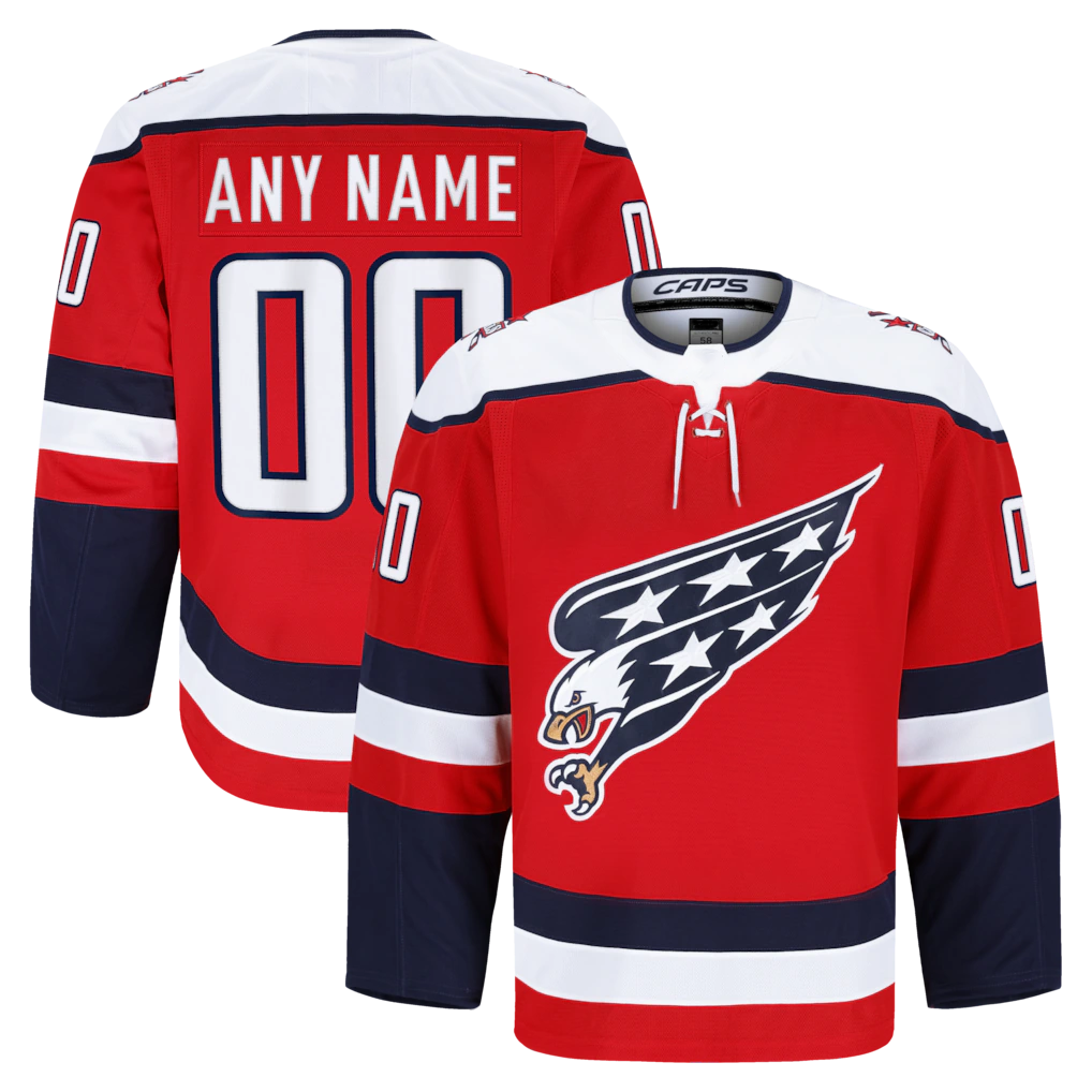 RedF Custom W.Capitals Red Alternate Authentic Pro Jerseys