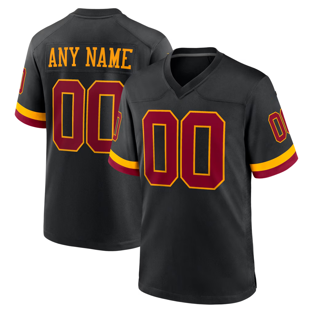 Pkot Custom W.Commanders Black Hail Raiser Alternate Game Stitched Jerseys