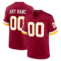 Pkot Custom W.Commanders Burgundy Game Stitched Jerseys