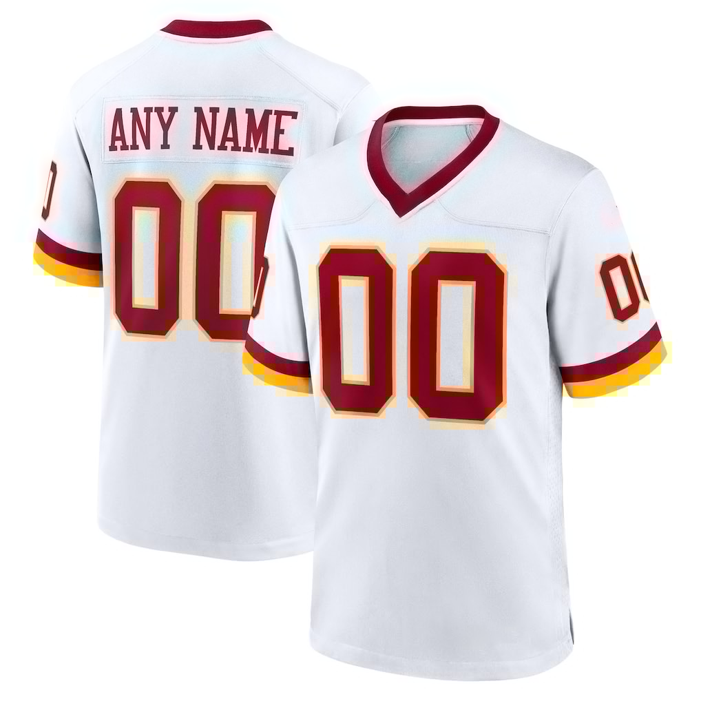 Pkot Custom W.Commanders White Game Super Bowl Era Stitched Jerseys