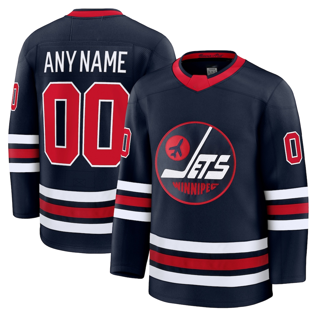 RedF Custom W.Jets Navy Alternate Premium Jerseys