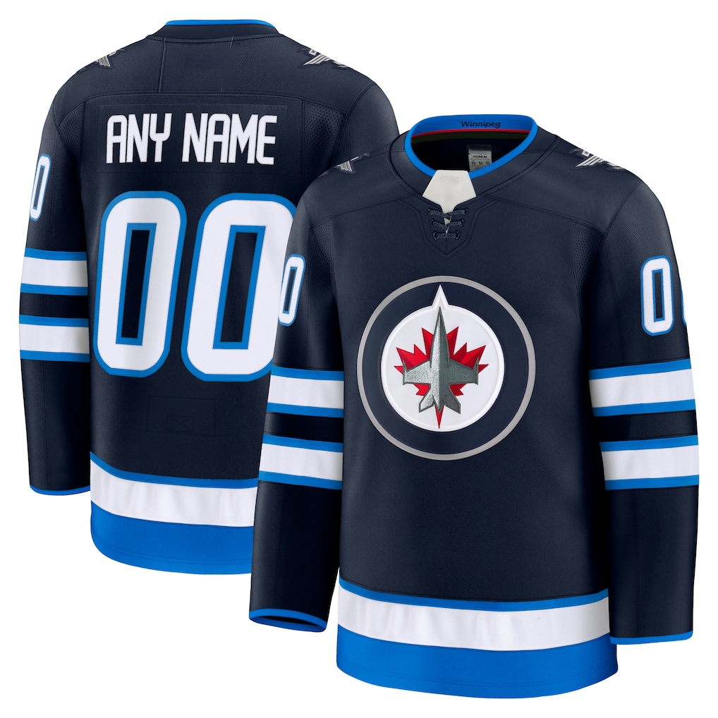 RedF Custom W.Jets Navy Home Premium Jerseys