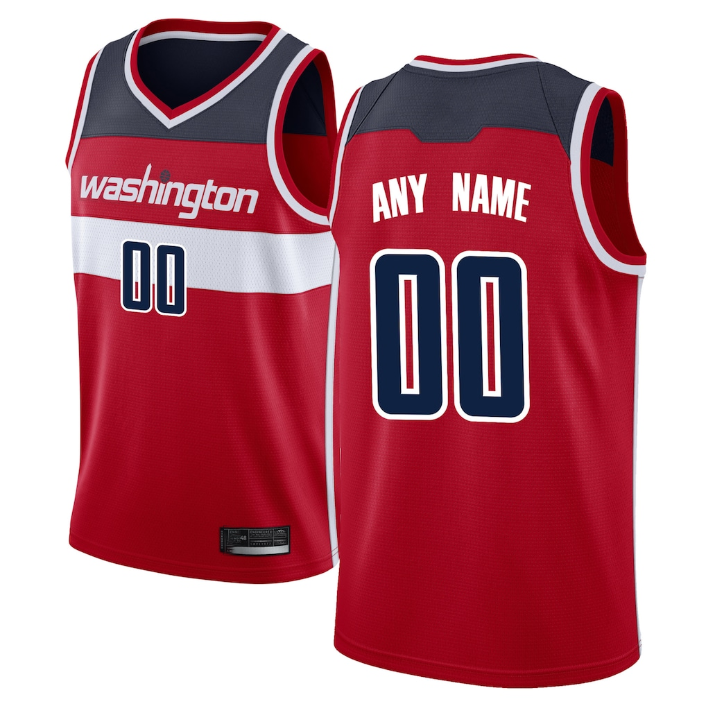 RedF Custom W.Wizards Red Swingman Jerseys - Icon Edition
