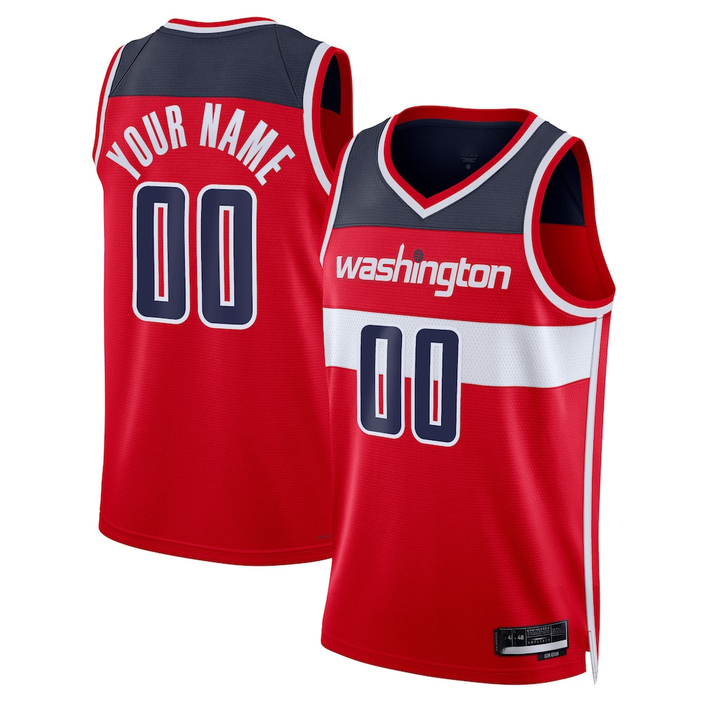 RedF Custom W.Wizards Red Swingman Jerseys - Icon Edition