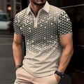 Men's Casual Solid Color Short Sleeve Polo Shirt 2025 Summer Fashionable Comfortable Versatile Top for Men