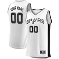 RedF Custom SA.Spurs White Fast Break Replica Stitched Jerseys- Association Edition