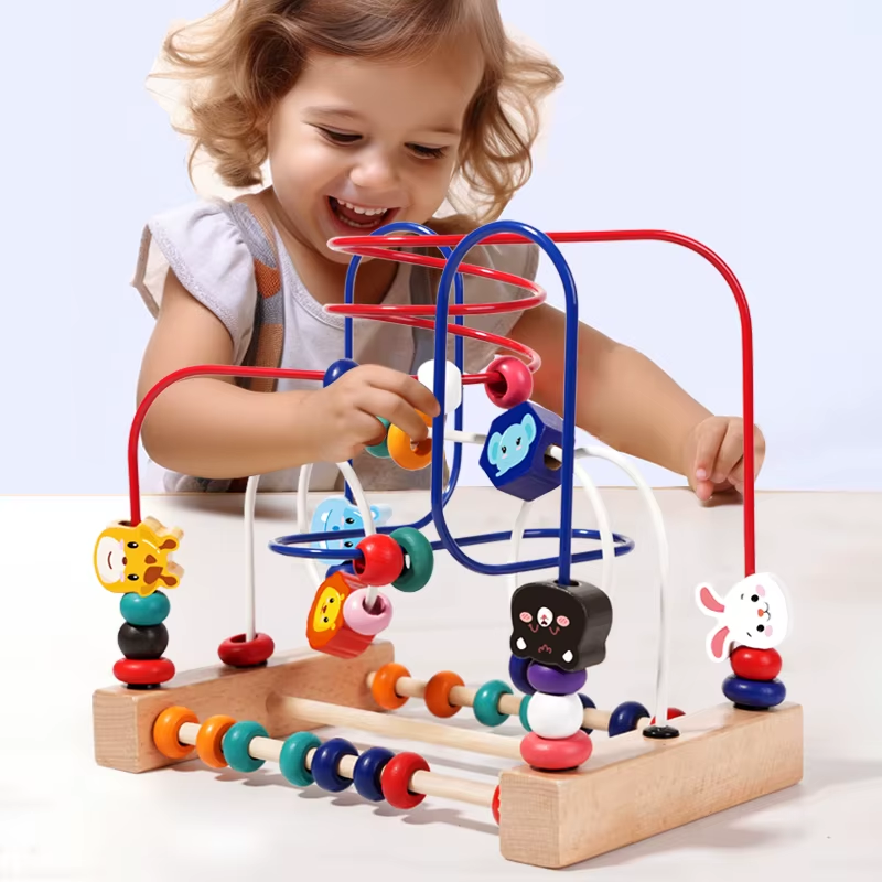 RedF Baby Toddler Early Education Intelligence Building Blocks Beads Attention Span Toys for Boys And Girls Ages 1 to 3