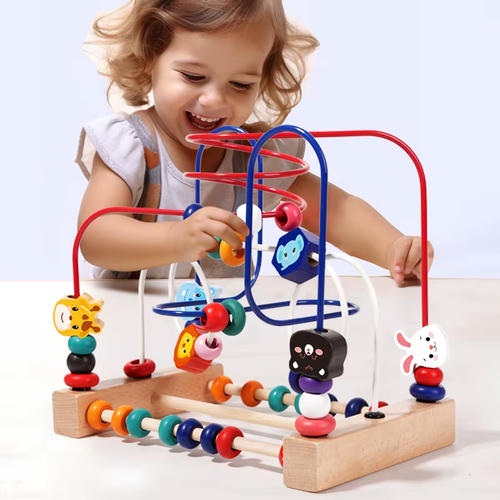 RedF Baby Toddler Early Education Intelligence Building Blocks Beads Attention Span Toys for Boys And Girls Ages 1 to 3