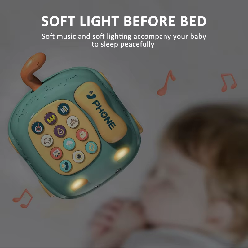 RedF Baby Educational Learning Toys 0 12 Months Montessori Lights Musical Piano Mobile Phone Girl Kids Child Telephone Story Machine