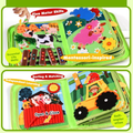 RedF Busy Book for Toddlers, Montessori Toys for Boy Girl, Farm Animal Busy Board Educational Learning Quiet Toddler